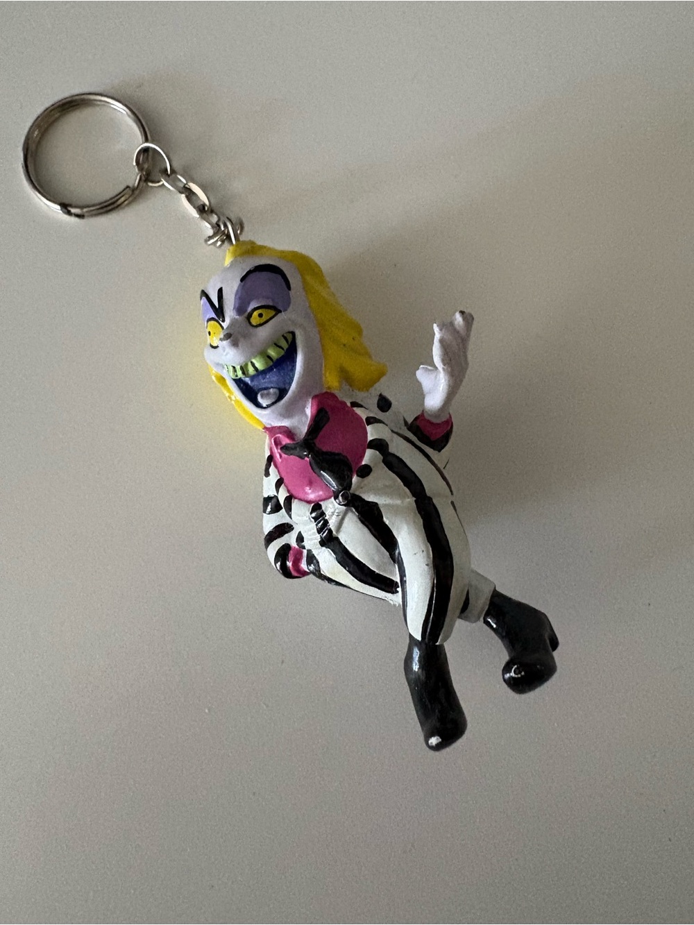 Rare Vintage BEETLEJUICE 1989 Geffen Animated Series Figural Key chain